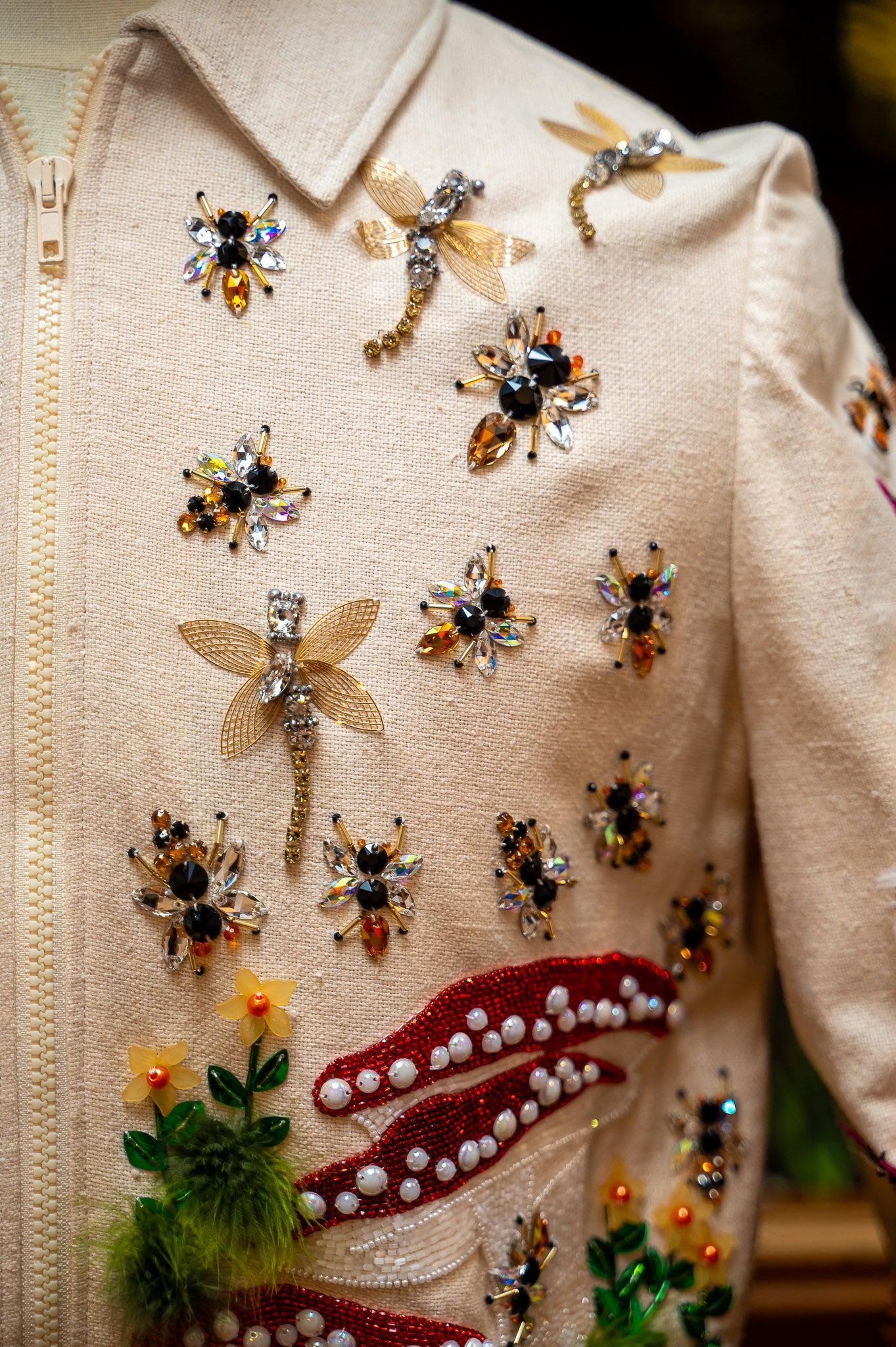 Jaqueta Jardim de Plumas