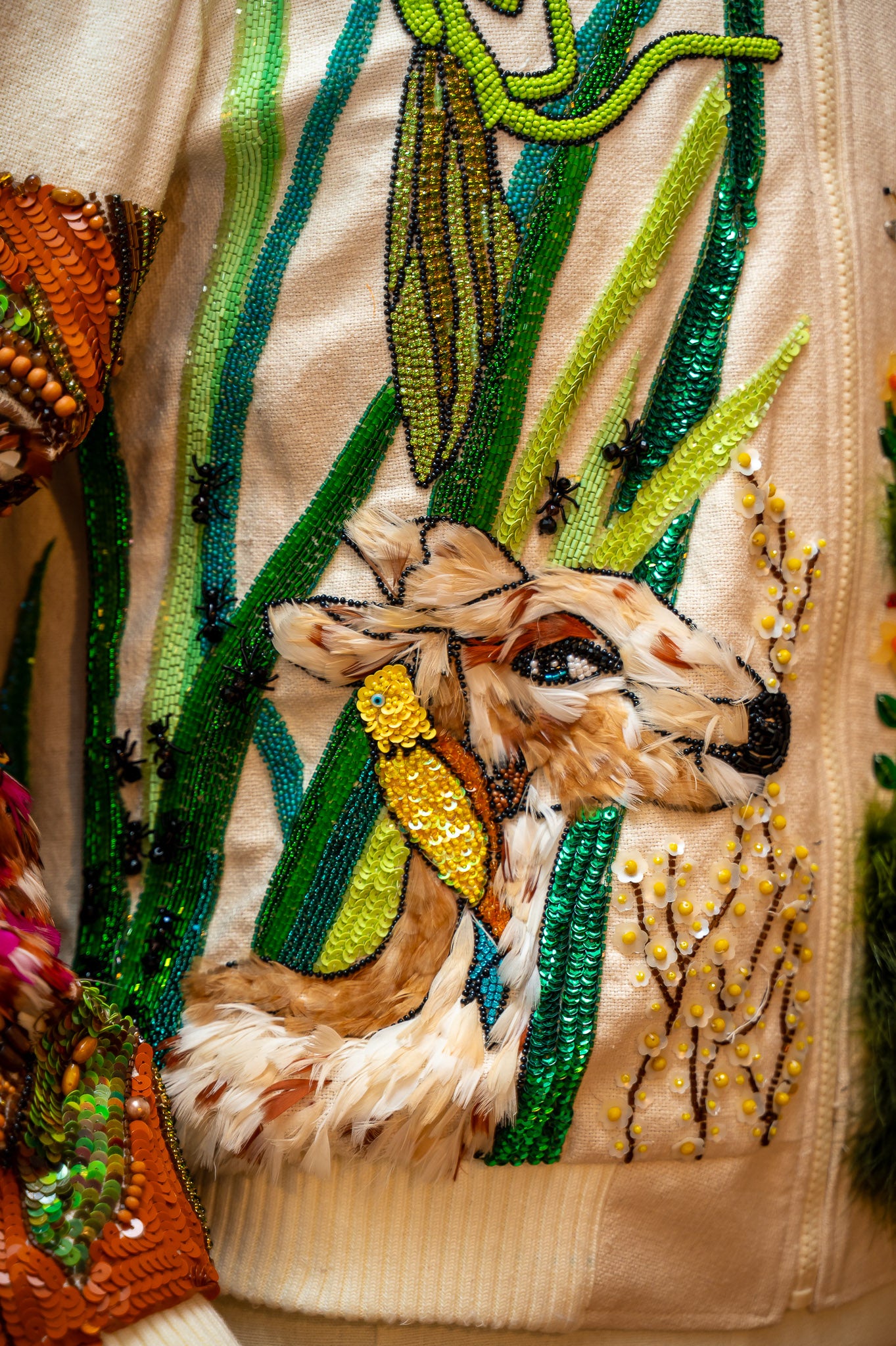 Jaqueta Jardim de Plumas