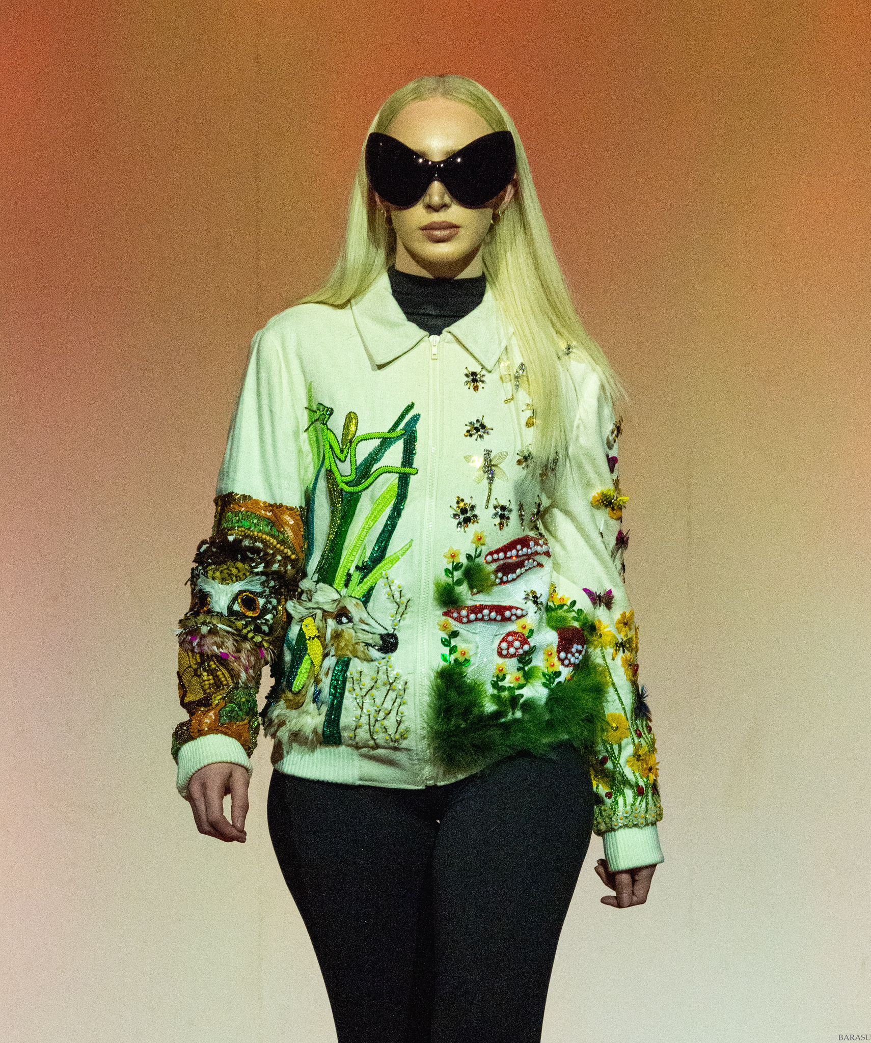 Jaqueta Jardim de Plumas